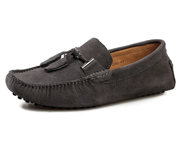 Mocassini da uomo primavera estate scarpe Casual in pelle scamosciata Slip-ons da uomo Luxury Brand Mocassin Man Plus Size 50 51 52 53 per piede grande