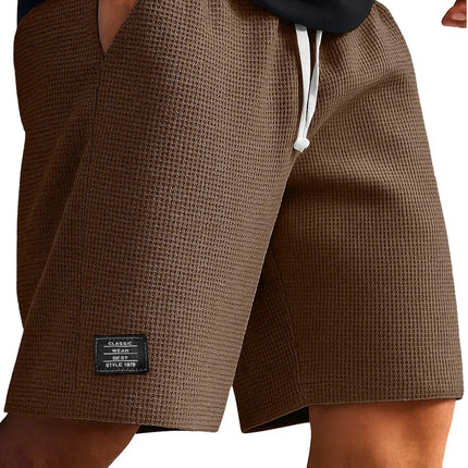 Pantaloncini Casual Jacquard da Uomo, Stile Harajuku, Tinta Unita, Pantaloni Corti alla Moda, Abbigliamento Retrò da Uomo, Streetwear Nuovo platinumshop