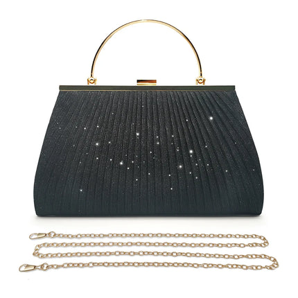 Pahajim Borse a tracolla Pochette glitterate da donna Borse da sera scintillanti Borsa con paillettes per matrimonio, festa, data, ballo di fine anno