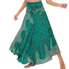 Boho Gonne Donna Rayon Beach Abito lungo Estate Bohemian Jupe Longue Femme Elastico in vita Stampa Fasciatura floreale Halter Hippie platinumshop