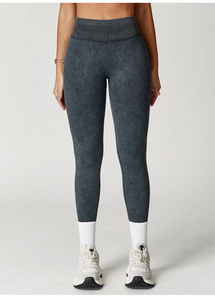 Yoga Pants Impact Leggings Women Seamless Sports Yoga Pant High Waist Ribbed Gym Clothes Fitness Workout Wear Scrunch Bum Tights PlatiNum