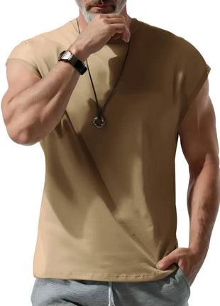 Amazon cross-border men's clothing summer new sleeveless t-shirt youth casual loose thin vest men PlatiNum