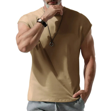 Amazon cross-border men's clothing summer new sleeveless t-shirt youth casual loose thin vest men PlatiNum