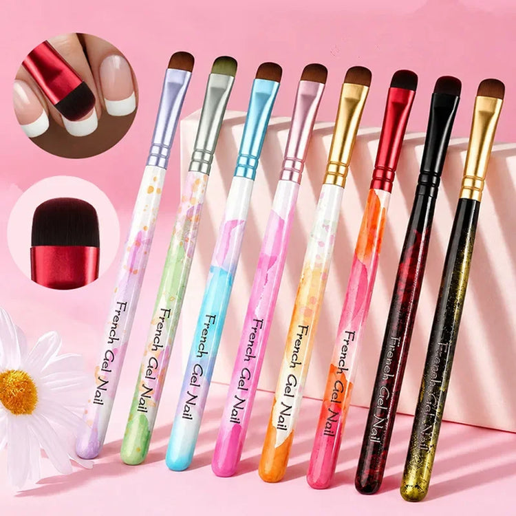 8 Styles Multi Color Gel Nail Art Brushes Professional Painting Tools For Gel Nail Extension Acrylic Nails Builder Nail Accessories 2027