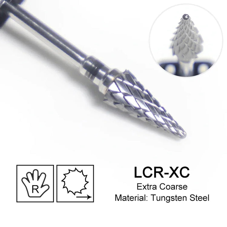 Carbide Large Cone Nail Drill Bits Electric Milling Cutter For Gel Polish Removal Grinding DIY Home Salon Manicure Pedicure Nail Art Accessories Supplies