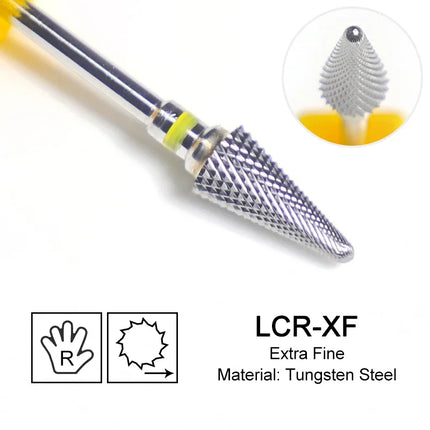 Carbide Large Cone Nail Drill Bits Electric Milling Cutter For Gel Polish Removal Grinding DIY Home Salon Manicure Pedicure Nail Art Accessories Supplies