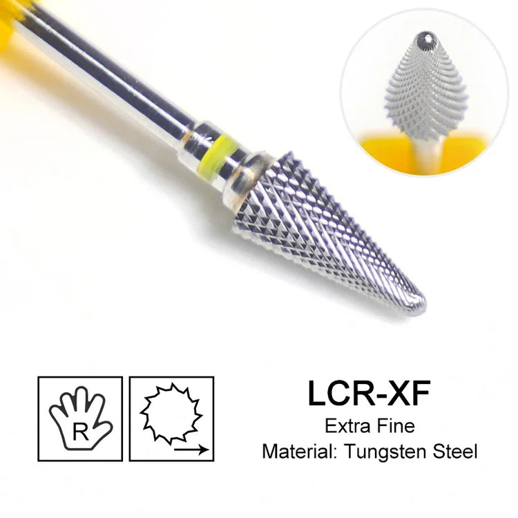 Carbide Large Cone Nail Drill Bits Electric Milling Cutter For Gel Polish Removal Grinding DIY Home Salon Manicure Pedicure Nail Art Accessories Supplies