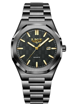 LIGE Orologio da donna elegante e lussuoso, orologio classico alla moda con data automatica, cinturino in acciaio inossidabile, orologi luminosi impermeabili per donna, regalo per signora platinumshop