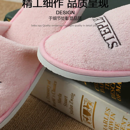 5 pairs/lot men women disposable hotel slippers guest cotton slides home travel SPA slipper hospitality cheap indoor slip-on