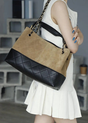 Classic Brown Satchel Bag with Detachable Strap, High-Quality Leather Shoulder Bag for Ladies PlatiNum