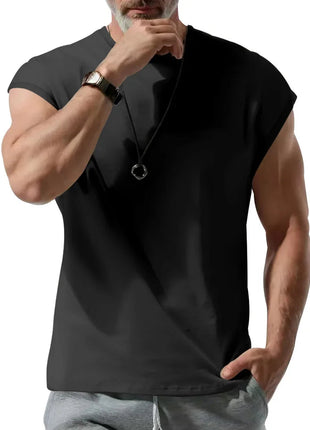 Amazon cross-border men's clothing summer new sleeveless t-shirt youth casual loose thin vest men PlatiNum