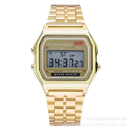 Orologio da donna uomo unisex oro argento nero vintage LED digitale sportivo militare orologi da polso elettronico digitale presente regalo maschile platinumshop