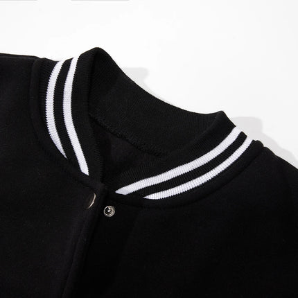 New York Land Of Dreams Capital Of Liberly Baseball Jersey Men Retro Soft Coat Trendy American Jackets Autumn Fleece Men Top
