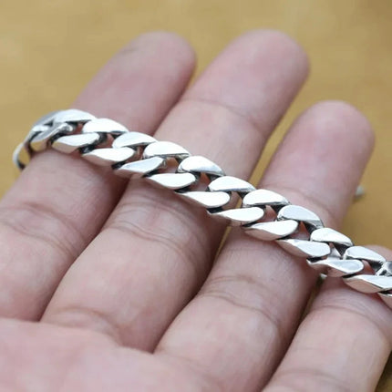 100% S925 Collana in argento sterling Bracciale Punk S925 Gioielli in argento Non sbiadisce mai Carry certificato Uomo Donna Gioielli Regali platinumshop