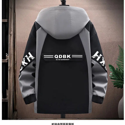 Spring Autumn Casual Men Sets Jacket + Pants Two Pieces Fashion Korean Trend Hooded Baseball Uniform Suit Man Outfit