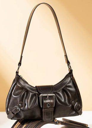 Nuova Borsa Sottospalla in Pelle da Donna, Borsa a Tracolla Trendy per Signore