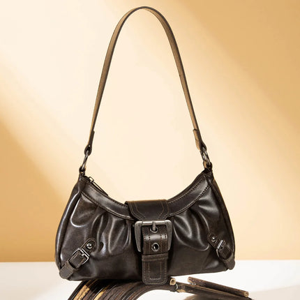 Nuova Borsa Sottospalla in Pelle da Donna, Borsa a Tracolla Trendy per Signore
