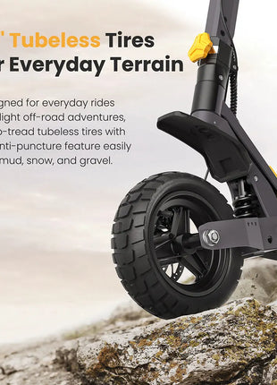 Ausom L1 Monopattino Elettrico Autonomia fino a 70 km, 800W, Freni a Disco Anteriori e Posteriori con E-ABS, Pneumatici Tubeless da 10”, Monopattino Pieghevole per Pendolarismo Urbano