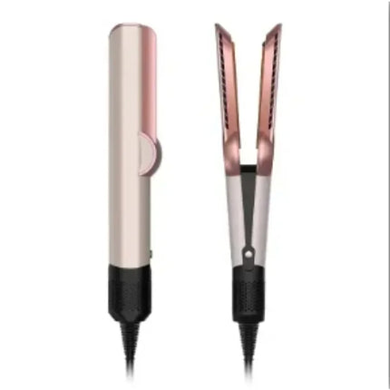 Hair Straightener Hot Air Flat Iron 2 In 1 Styling Tool Negative Ion Hair Curler Adjustable Temperature For Salon Home Hair Styling Gift For Women