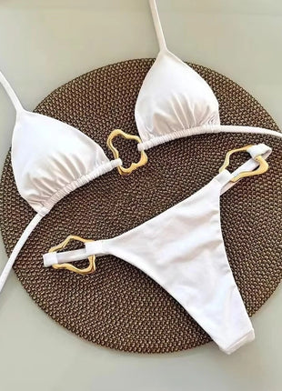 Micro Bikini Sexy da Donna, Costumi da Bagno Femminili, Set Bikini Push-Up, Abbigliamento da Spiaggia, Biquini Brasiliano PlatiNum