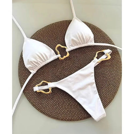 Micro Bikini Sexy da Donna, Costumi da Bagno Femminili, Set Bikini Push-Up, Abbigliamento da Spiaggia, Biquini Brasiliano PlatiNum