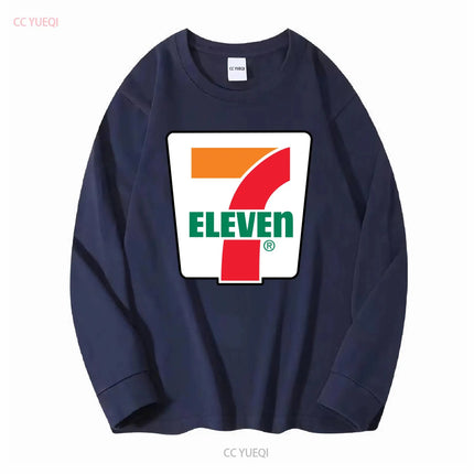 New 7 ELEVENE Gas Station Store T-Shirt Black Sizes S 5XL Long Sleeve Vintage Washed Designer Clothes Fashion Streetwear