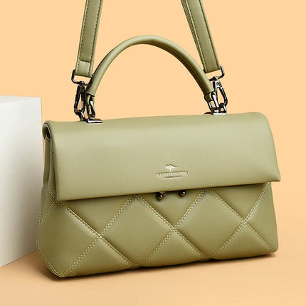 Women's Bag New Trend Korean Handbags Designer Luxury Brand Ladies Shoulder Bags Soft Leather Fashion Versatile Crossbody Bags PlatiNum