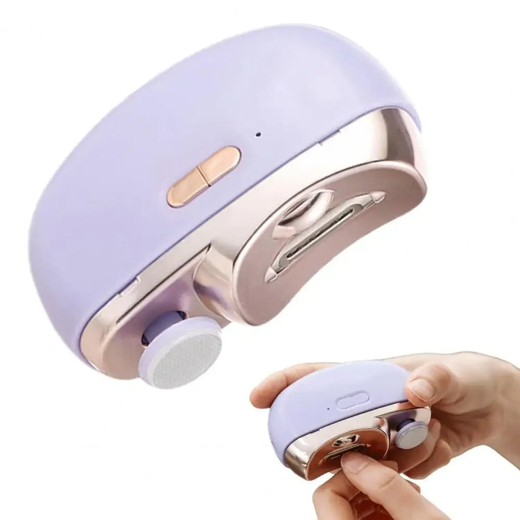 3-in-1 Electric Nail Trimmer for Seniors & Adults, Automatic Nail Clipper with Polishing, Rechargeable Safe Nail Cutter for Elderly Kids