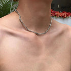 New Irregular Wave Shape Chain Men Necklace Advanced Sense Stainless Steel Figaro Cuban Chain Necklace For Men Women Jewelry
﻿ PlatiNum