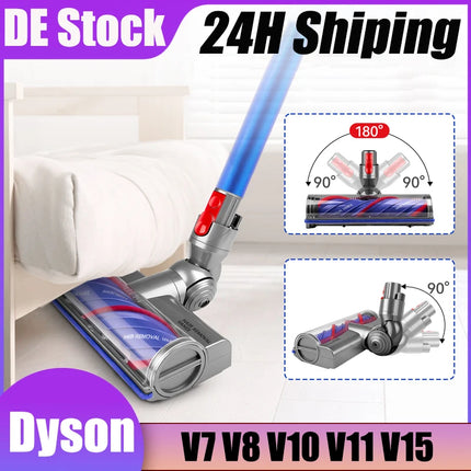 Upgraded For Dyson V7 V8 V10 V11 V15 Direct Drive Brush Head Nozzles Vacuum Cleaner Replaceable Parts Lights Anti Tangling Hair
