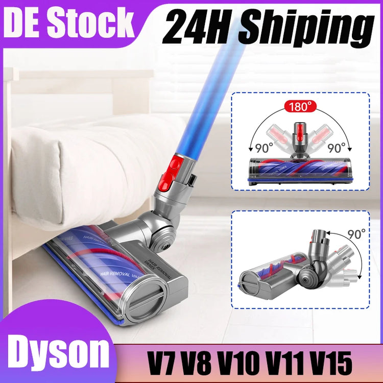 Upgraded For Dyson V7 V8 V10 V11 V15 Direct Drive Brush Head Nozzles Vacuum Cleaner Replaceable Parts Lights Anti Tangling Hair