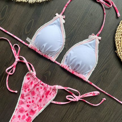Micro Bikini Push Up Costumi da bagno donna 2025 Costumi da bagno femminili sexy Bikini brasiliano Perizoma Biquini Costumi da bagno Stampa Beachwear platinumshop
