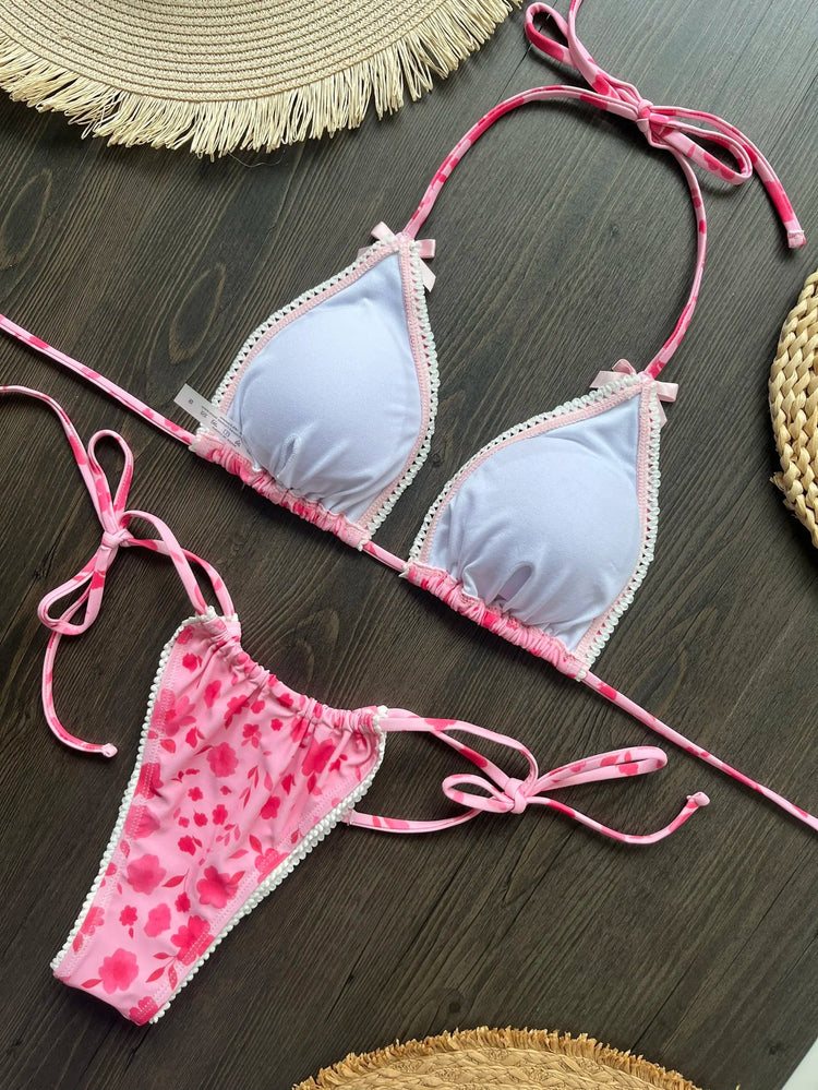 Micro Bikini Push Up Costumi da bagno donna 2025 Costumi da bagno femminili sexy Bikini brasiliano Perizoma Biquini Costumi da bagno Stampa Beachwear platinumshop