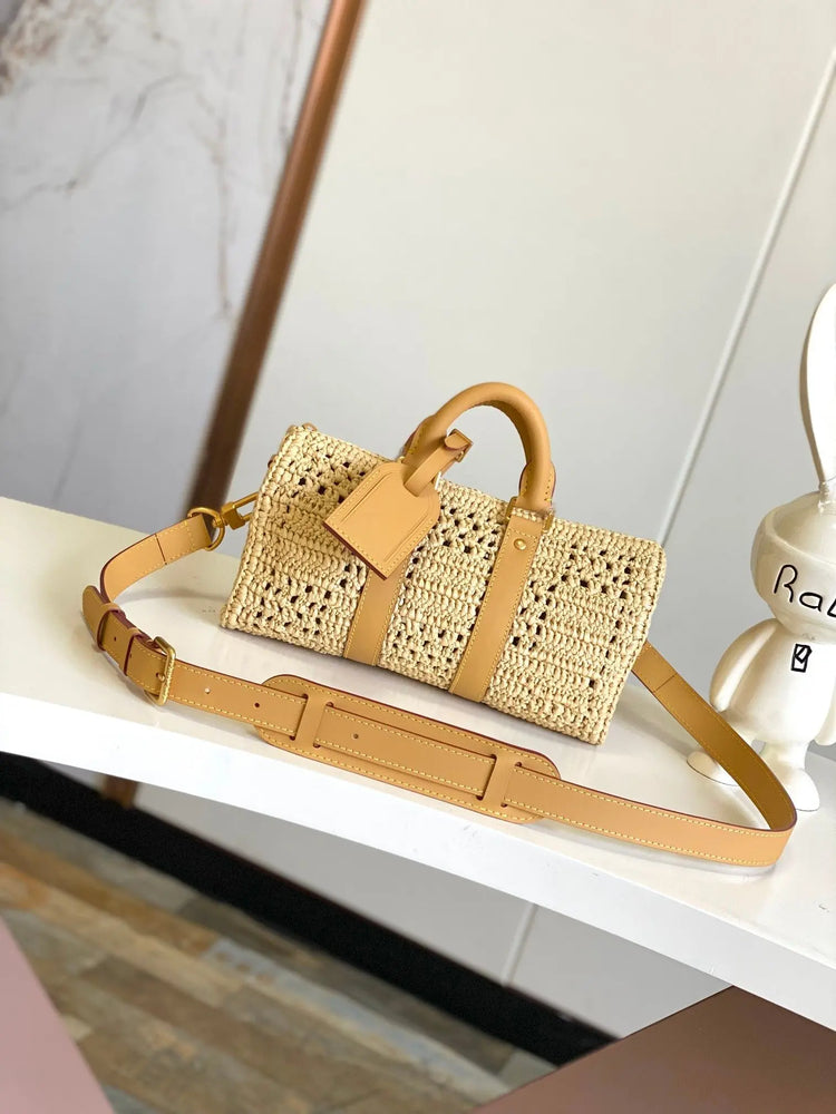 Borsa da donna ultra leggera, indossabile in più modi, multiuso, per tutti i giorni, portatile, con manico in PU liscio, borsa a tracolla da donna, organizer per viaggi brevi in città, per il weekend o per brevi distanze.