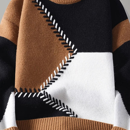 Sweaters men 2025 Winter Letter pattern thick sweater men Student youth sweaters autumn Men's wool pullovers full