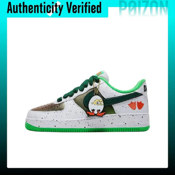 Nike x DOAF Air Force 1 Low top Skateboard Shoes Unisex White Green IU7613-100