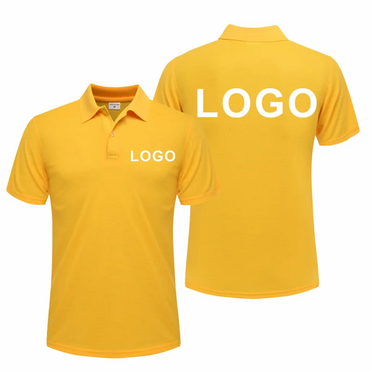 Polo casual estiva Polo personalizzata traspirante economica per società personale Polo da lavoro con ricamo con stampa logo personalizzato
