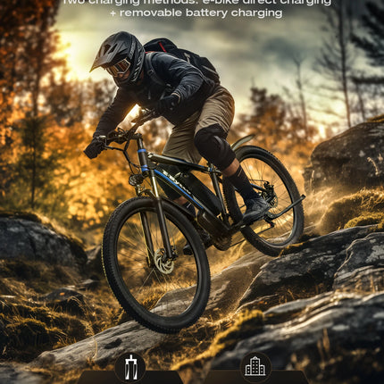 Bicicletta elettrica E8 29'' EBYCCO con motore da 48V 17.5Ah e pedalata assistita per il pendolarismo quotidiano