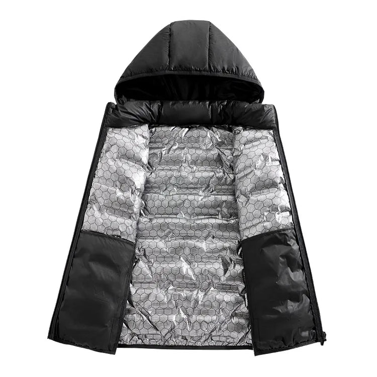 Winter Men White Duck Down Vest Men Waterproof Windproof Detachable Hat Sleeveless Vests Male Pockets Warm Ultralight Waistcoats
