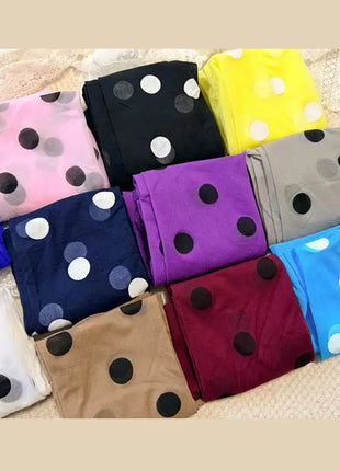 Calze in Seta a Pois Grandi Colorate, Sexy Stampa a Pois, Ultra Sottili, Collant da Donna, Accessori per Gonna JK