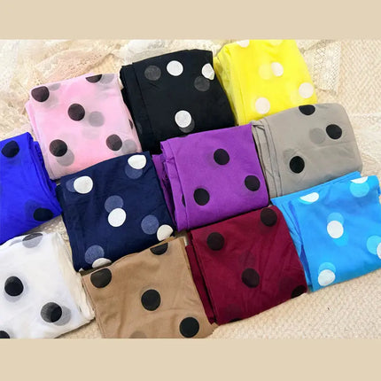 Colorful Large Polka Dot Silk Stockings, Sexy Polka Dot Print, Ultra-Thin, Women's Tights, JK Skirt Accessories