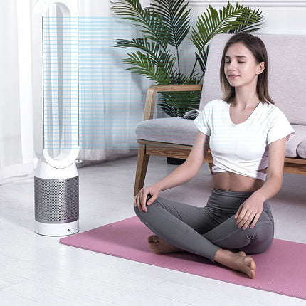Ventilatore senza lama per circolazione di purificazione dell'aria 220V Ventilatore elettrico da pavimento per dormitorio ultra silenzioso Ventilatore a torre Ventilatore senza lama Ventilatore per stanza