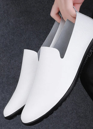 Scarpe da uomo in vera pelle Casual formali mocassini da uomo mocassini estate italiana traspirante Slip on scarpe da barca maschili Over Size 50 51