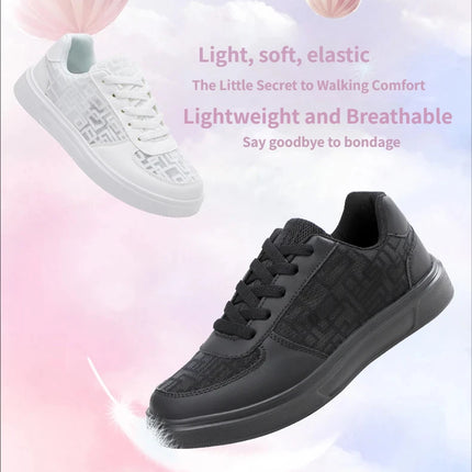 Casual Ell Toe Sneakers Low Top Spor Flats Trendy Versatile Student Leisure Rubber Outsole Summer Breathable Jogging Shoes