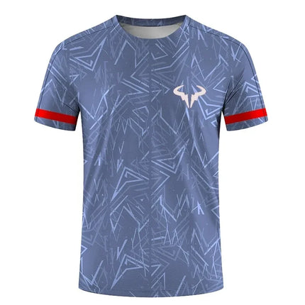 3D Printed Men's and Women's Outdoor Extreme Sports Short Sleeve Round Neck T-Shirt Badminton and Tennis Series