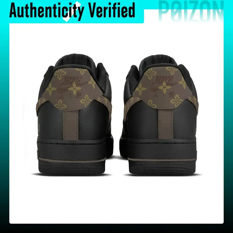 Nike Air Force 1 Skate Shoes Unisex Low-top Black/Brown CW2288-001（Team1919-）