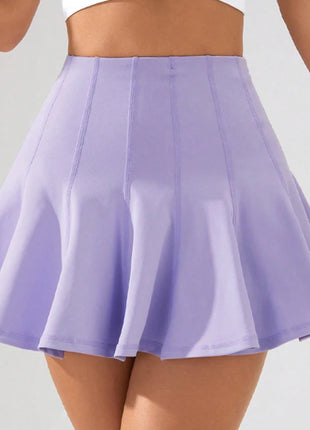 Gonne a pieghe dimagranti per il controllo della pancia da donna Primavera Estate Tennis Gonne corte ad asciugatura rapida Minigonne sportive da corsa tascabili da donna