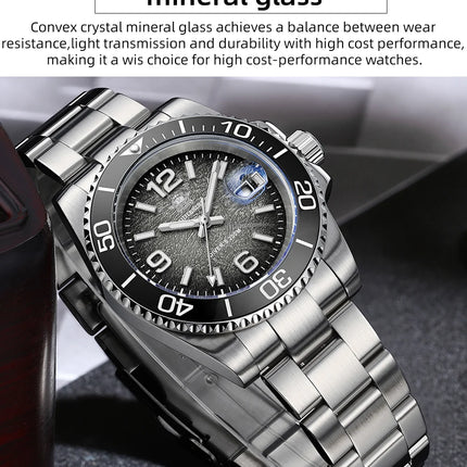 ADDIESDIVE Hot Sale 41mm Men Watch AD2513 200M Waterproof Reloj Hombre BGW9 Super Luminous Reloj Hombre Quartz Watch Reloj