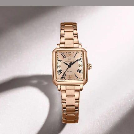 NAVIFORCE Orologio da donna alla moda per donna Orologio da polso da donna casual impermeabile al quarzo in acciaio inossidabile da regalare alla fidanzata 2025 platinumshop