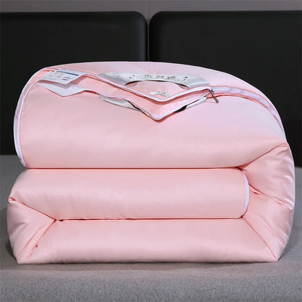 Piumino in seta di gelso naturale piumino matrimoniale King Size di lusso trapunta invernale estiva biancheria da letto singola coppia biancheria da letto
